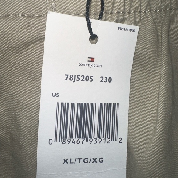 Men’s new THFlex Tommy Hilfiger elastic size XL waist shorts 7” inseam - Picture 5 of 5